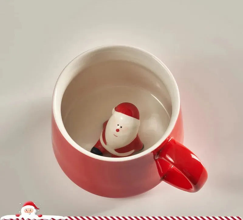 Cute Cartoon 3D Mark Ceramic Cup - Bellarte Enchanté Cute Cartoon 3D Mark Ceramic Cup
